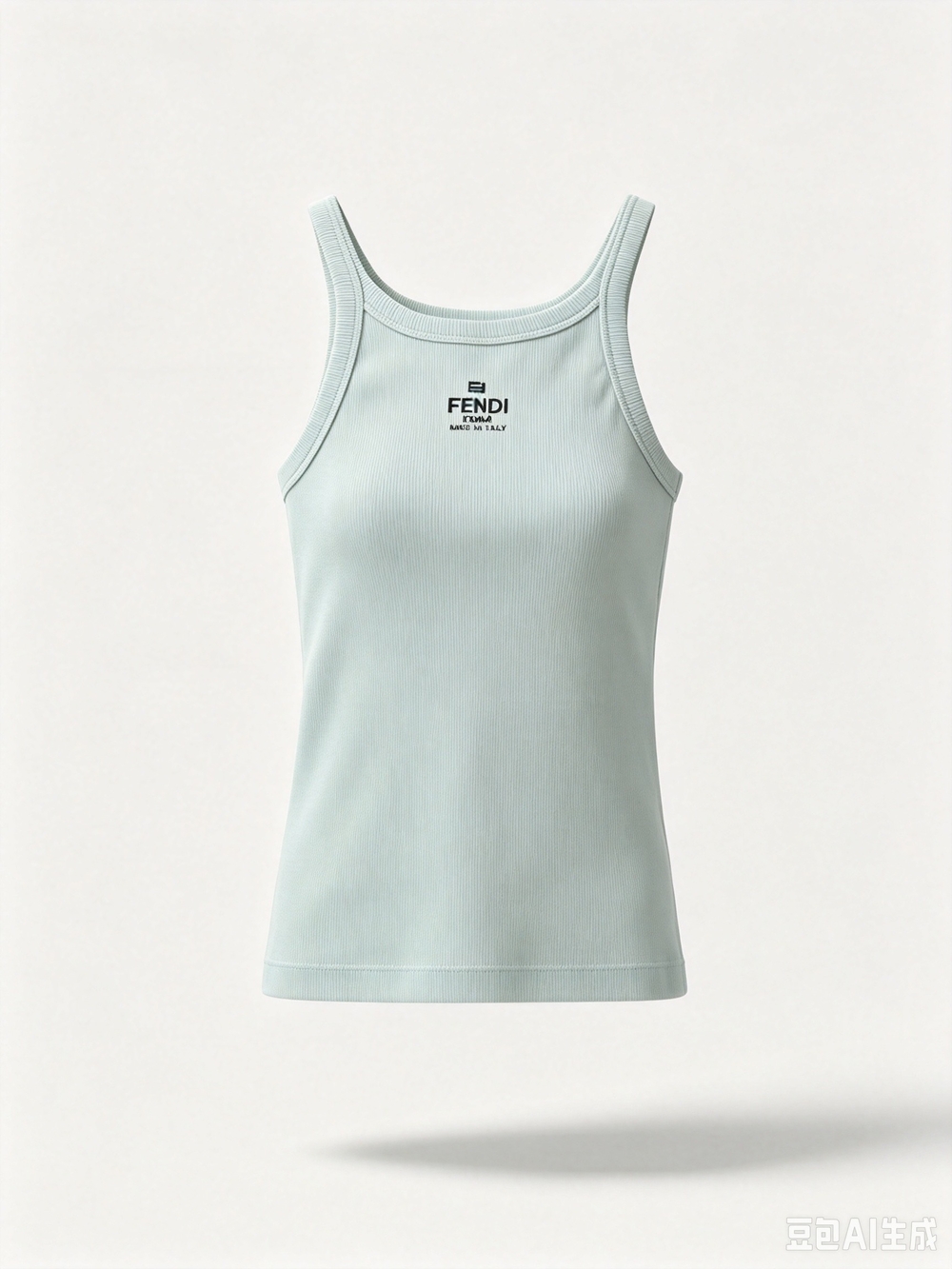 Fendi   Light Mint Ribbed Tank Top - Picture 3 of 10